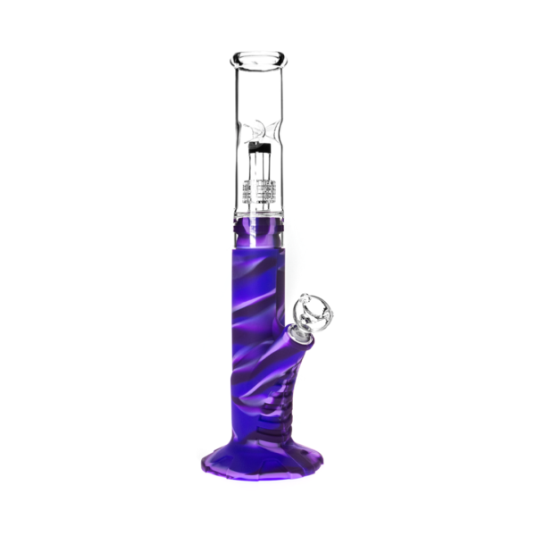 Medusa Customs Silicone Straight Pipe w/Percolator Water Pipe - Image 7