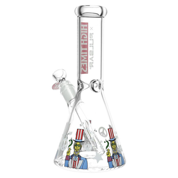 High Times x Pulsar Beaker Water Pipe – Uncle Sam / 10.5″ / 14mm F - Image 2