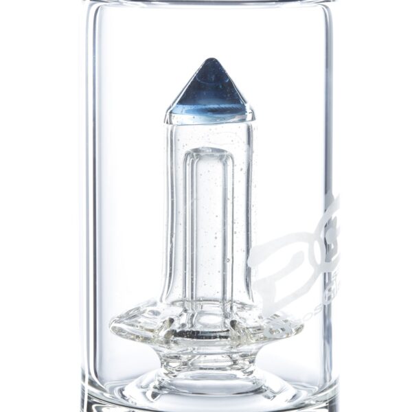 Geo’s Glass 14in Crystal Circ Perc Beaker Bong – Atomic Stardust + Blu-V - Image 5