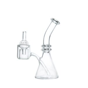 Piranha Quartz One Piece Beaker Dab Rig w/ Thermal Banger & Carp Cap
