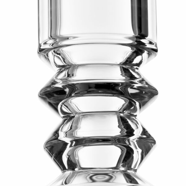Solid Glass 12in Sculpted Neck Barrel Beaker Bong - Image 4