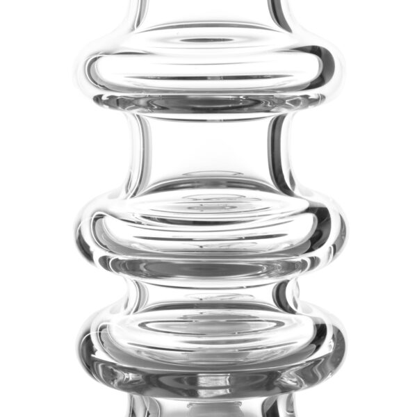 Solid Glass 12in Triple Ring Beaker Bong - Image 5