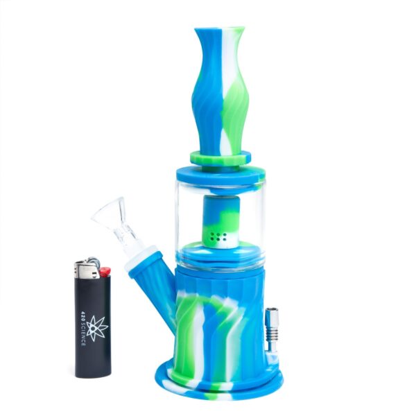 Waxmaid Silicone Four-In-One Bong/Dab Rig/Nectar Collector/Bubbler - Image 2