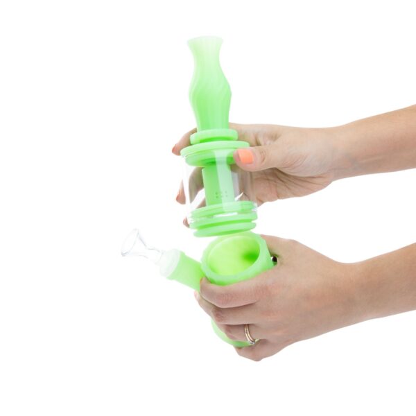 Waxmaid Silicone Four-In-One Bong/Dab Rig/Nectar Collector/Bubbler - Image 3