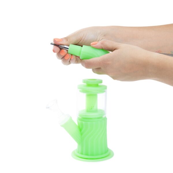 Waxmaid Silicone Four-In-One Bong/Dab Rig/Nectar Collector/Bubbler - Image 4