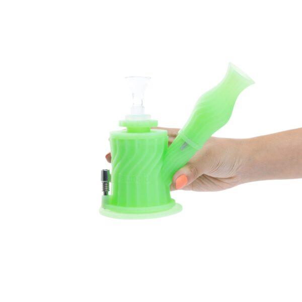 Waxmaid Silicone Four-In-One Bong/Dab Rig/Nectar Collector/Bubbler - Image 5
